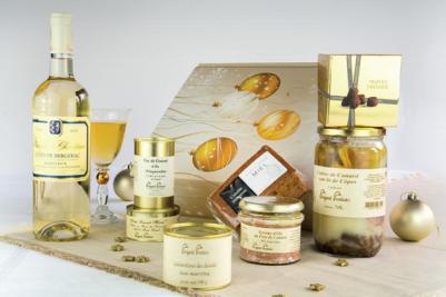 Coffret Cadeau Boule Blanche De Noël Foie Gras Coffrets