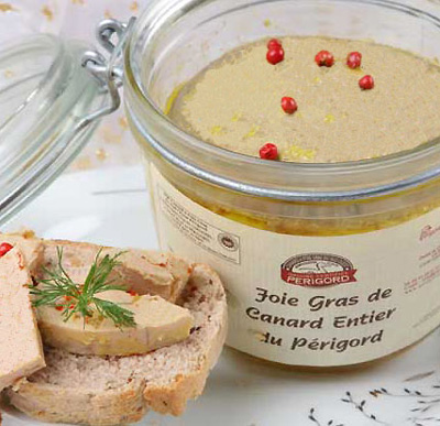 Foie gras de Canard entier  Origine PERIGORD 450g